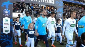 L'entrée des joueurs avant Trélissac-OM
