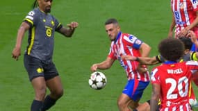 L'action du penalty lors d'Atlético-Lille
