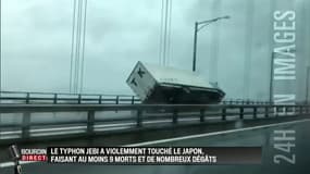 Japon: les images très impressionnantes du passage du typhon Jebi
