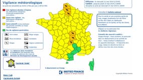 6 département français en alerte orange aux orages mercredi à 22 heures