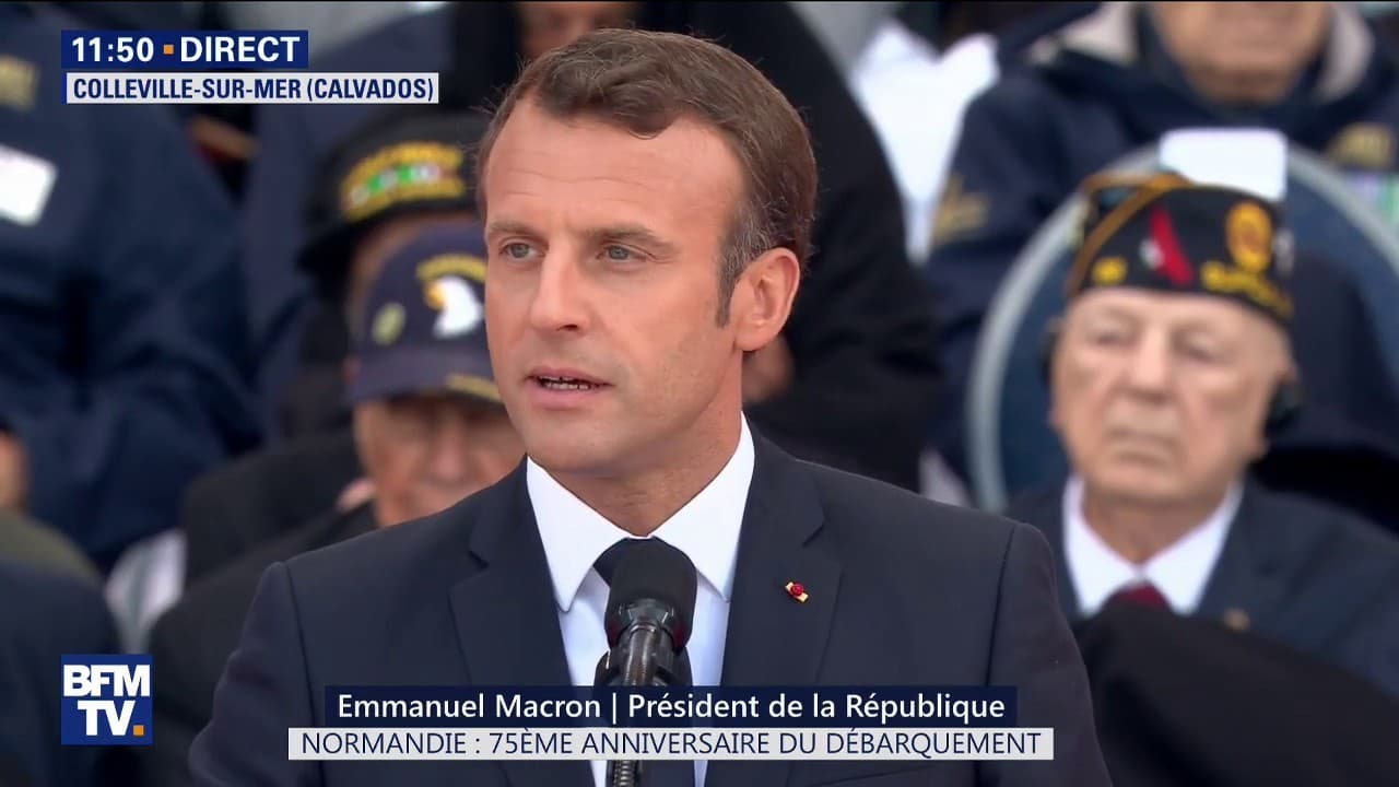 La France N Oublie Pas Emmanuel Macron S Exprime Lors Du 75eme Anniversaire Du Debarquement