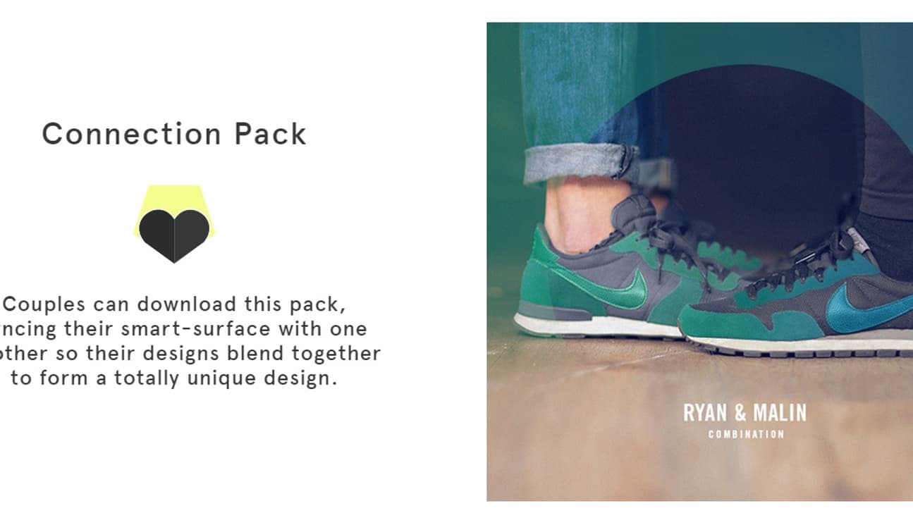 Un des potentiels packs pour les Shift Sneakers. Un des potentiels packs pour les Shift Sneakers.