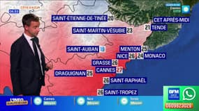 Météo Côte d’Azur : Un temps nuageux toute la journée ce mercredi, jusqu’à 27°C à Cannes 