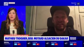 Mathieu Troquier, seul motard alsacien du Dakar