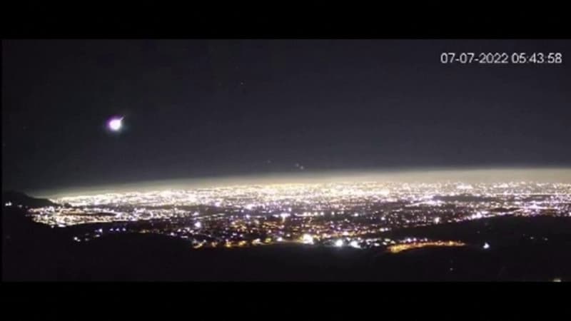 Chili: une météorite éclaire le ciel de Santiago