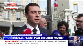 Soutien à l'Ukraine: pour Jordan Bardella, "le rôle de la France est de fixer des lignes rouges"
