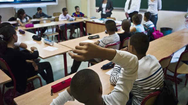 (Image d'illustration) Une classe de collégiens lyonnais, le 2 septembre 2010 le jour de la rentrée scolaire.