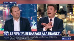 Présidentielle: Marine Le Pen appelle à "faire barrage à la finance"