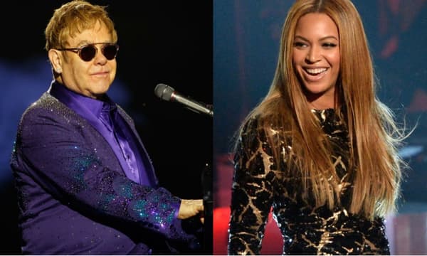 Elton John et Beyoncé.
