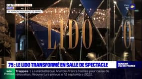 Paris: le Lido transformé en salle de spectacle