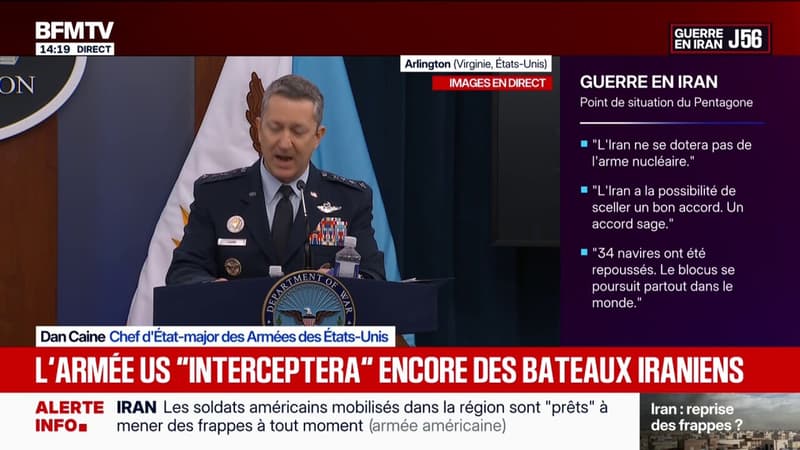 Guerre au Moyen-Orient: "L'Iran tente d'agresser ses voisins pour que le conflit fasse tache d'huile", affirme le chef d'État-major des armées des États-Unis