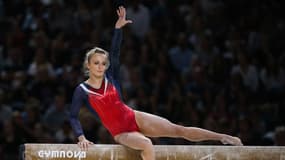 L'Ukrainienne Angelina Radivilova lors d'une compétition à Paris en 2018