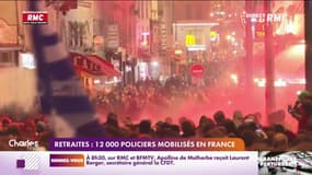 Retraites: 12.000 policiers mobilisés en France