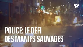 Police: le défi des manifs sauvages