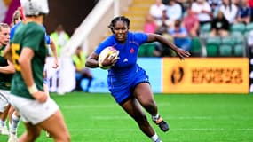 Yllana Brosseau avec les Bleues face à l'Afrique du Sud, le 7 septembre 2025.
