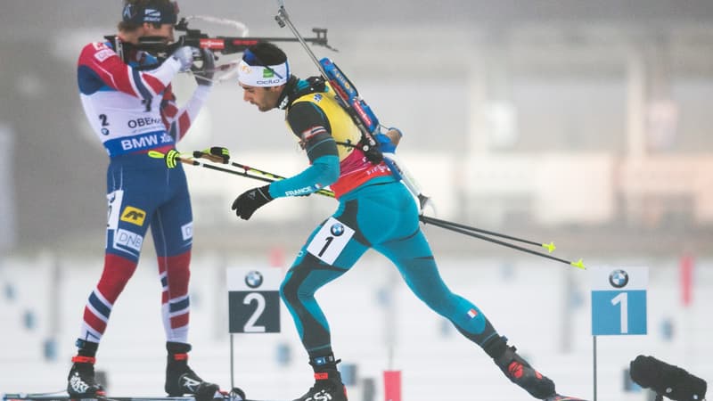 Fourcade se retourne vers les Norvégiens lors de la poursuite d'Oberhof