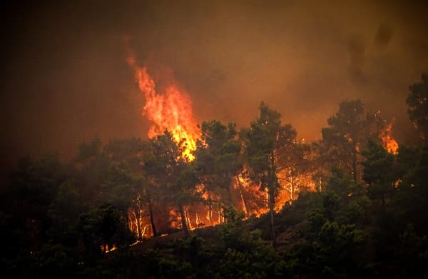 L'incendie sur l'île de Rhodes, juillet 2023 