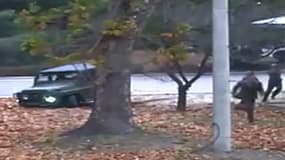 Des images de vidéosurveillances ont été diffusées par le Commandement des Nations unies en Corée (UNC)