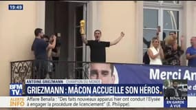 Les mots d'Antoine Griezmann pour les 8 000 personnes de Mâcon, venus accueillir leur "héros"