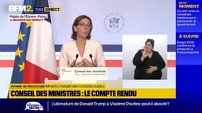 Budget 2026: "C'est bien un effort équitable", réaffirme Amélie de Montchalin