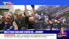 Hommage à Johnny: des fans reprennent "La musique que j'aime" devant Bercy