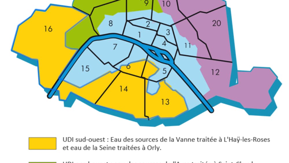 Alimentation de l'eau potable à Paris Alimentation de l'eau potable à Paris