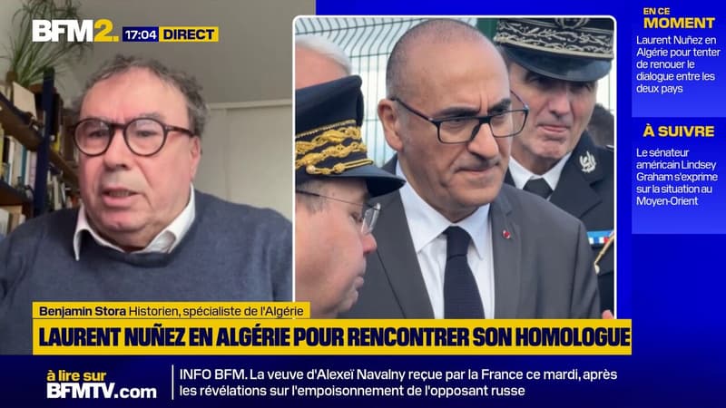 Laurent Nuñez en Algérie: une visite "très politique", souligne l'historien Benjamin Stora
