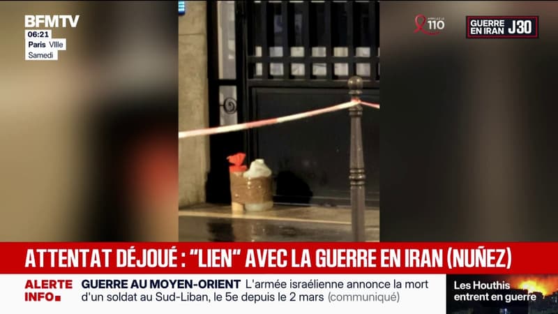 Attentat déjoué à Paris: Laurent Nuñez fait "le lien" avec la guerre au Moyen-Orient