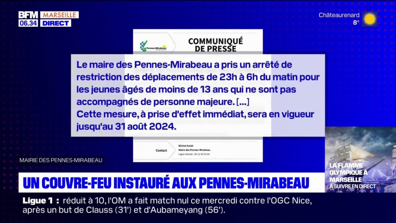 Pennes-Mirabeau: un couvre-feu instauré pour les moins de 13 ans