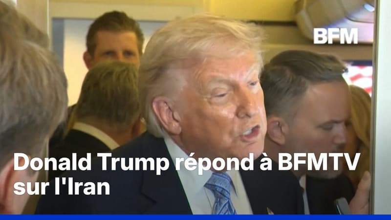 Donald Trump répond à BFMTV sur l'Iran