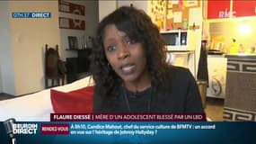 La colère de la mère d'un jeune blessé à la mâchoire par un tir de LBD