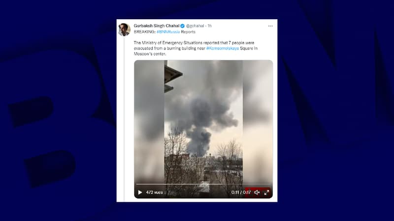 Russie: un important incendie dans un entrepôt du centre de Moscou