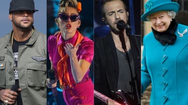 Booba, Miley Cyrus, Calogero et la reine Elizabeth II