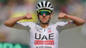 Tadej Pogacar vainqueur de la 4e étape du Tour de France 2024 à Valloire