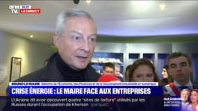 Bruno Le Maire: "Nous ne laisserons tomber aucune entreprise, aucune PME" face à la crise énergétique