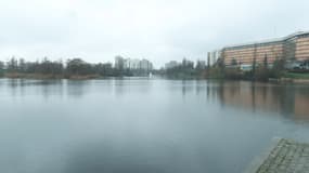 Le lac de Créteil, en février 2024.