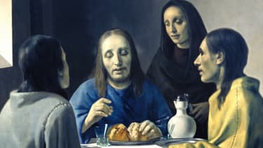Cette toile est la première "création" de Van Meegeren, qui l'a faite passer pour un Vermeer.