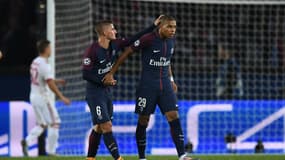 Marco Verratti et Kylian Mbappé