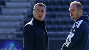 Marc Keller et Dimitri Liénard lors d'un match de Strasbourg en 2022