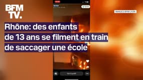 Des enfants de 13 ans se filment en train de saccager une école dans le Rhône 