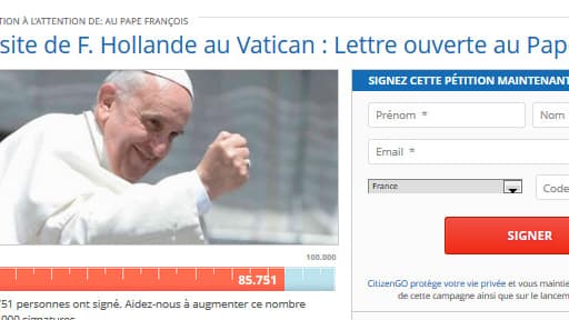Un collectif de catholiques français a écrit au pape pour qu'il se fasse leur intermédiaire auprès de François Hollande