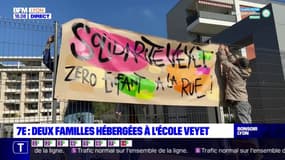 7e : deux familles hébergées à l'école Veyet