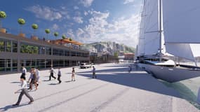 Les images du réaménagement du port de Nice, dévoilées le 18 octobre 2024.