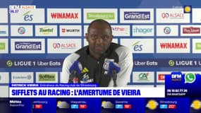 Racing: Patrick Vieira est déçu par les sifflets entendus après la dernière défaite