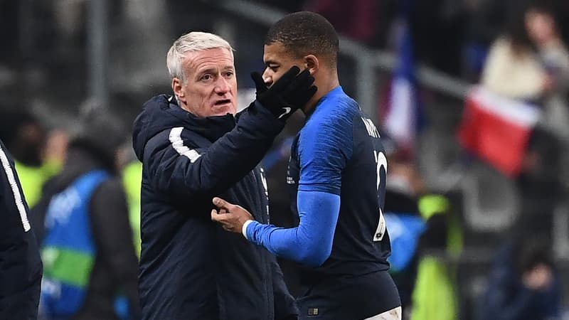 Kylian Mbappé et Didier Deschamps