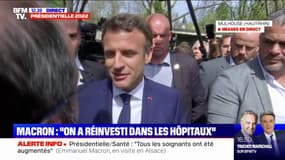 Emmanuel Macron à Mulhouse: "On a jamais fait autant pour l'hôpital durant un quinquennat que ce qu'on a fait là"