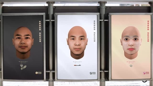 Coupables d’être des pollueurs, certains visages sont placardés dans la villes de Hong Kong.