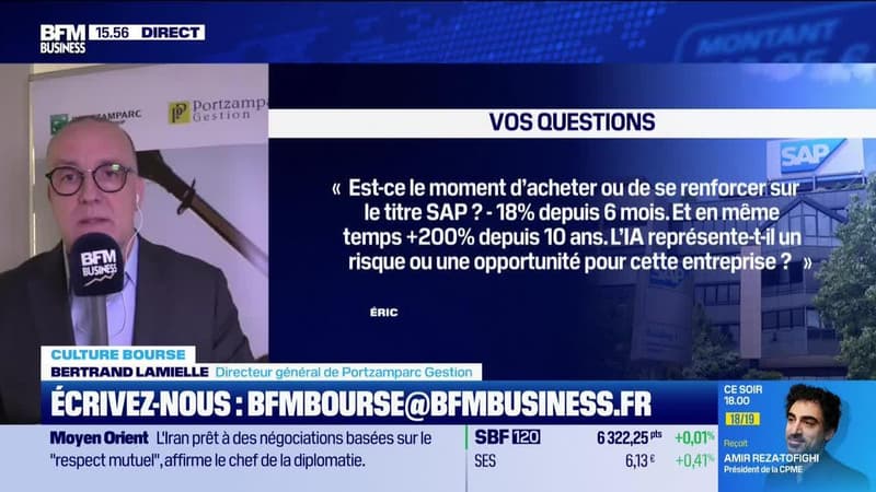 Culture Bourse : Est-ce le moment d'acheter ou de se renforcer sur le titre SAP?, par Julie Cohen-Heurton - 12/01