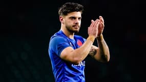 L'international français Romain Ntamack face à l'Angleterre lors du Tournoi des VI Nations 2023
