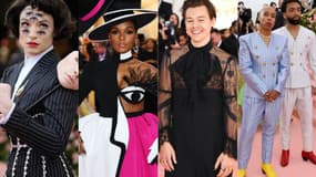 Ezra Miller, Janelle Monáe, Harry Styles, Lena Waithe et Kerby Jean-Raymond au Met Gala 2019